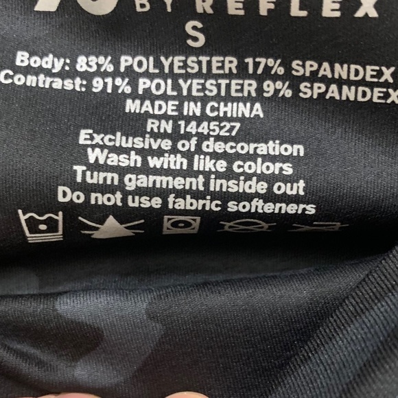 90 Degree By Reflex Black Camo Leggings - Picture 7 of 8